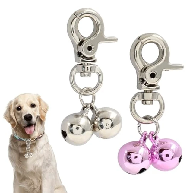 Alt view image 3 of 3 - 2 PCS Bells for Cat Collars, Silver, Red