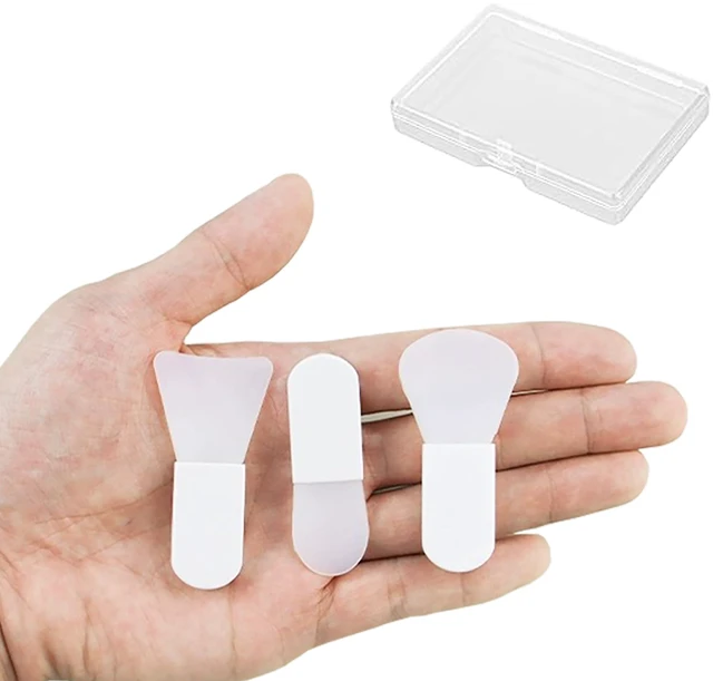 Main image of 3pcs Face Mask Applicator Brushes, Silicone Makeup Brush, Mini Clay Applicator, Portable Facial Spatula for Mud, Cosmetic, Eye Masks, Body Lotion