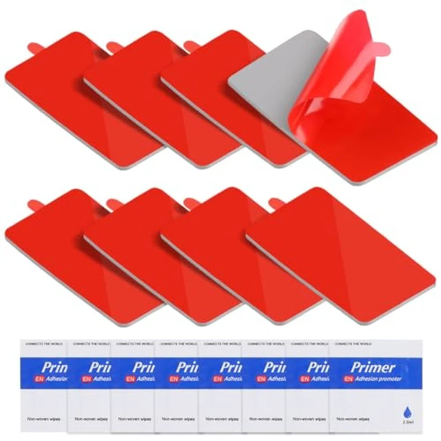 Alt view image 2 of 6 - Double Sided Adhesive Pad Heavy Duty, 8 PCS 1.97"x1.18"x0.079"