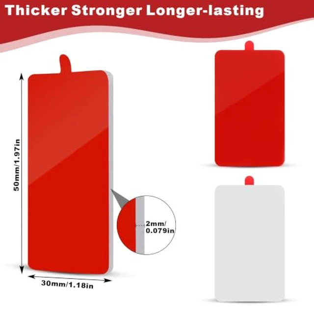 Alt view image 4 of 6 - Double Sided Adhesive Pad Heavy Duty, 8 PCS 1.97"x1.18"x0.079"