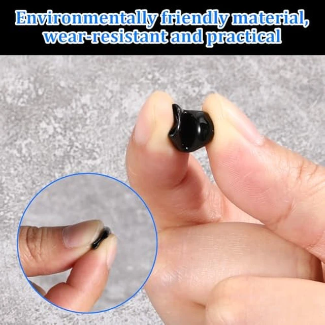 Alt view image 3 of 5 - 100 PCS Black Rubber Screw Covers, 5mm Inner Diameter End Caps, Vinyl Tips for Bolts, Screws, Metal Tubes, Rods, Thread Protectors