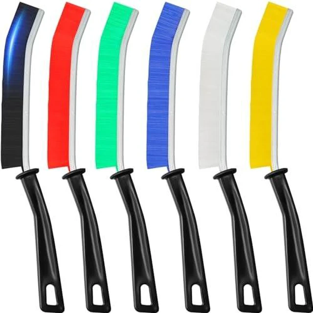 Alt view image 2 of 4 - 6Pcs Hard Bristle Crevice Cleaning Brush, Multifunctional Premium Crevice Cleaning Tool, Designed for Cleaning Narrow Spaces, Suitable for Toilet, Faucets,Kitchen,Grout, KOSPRIE