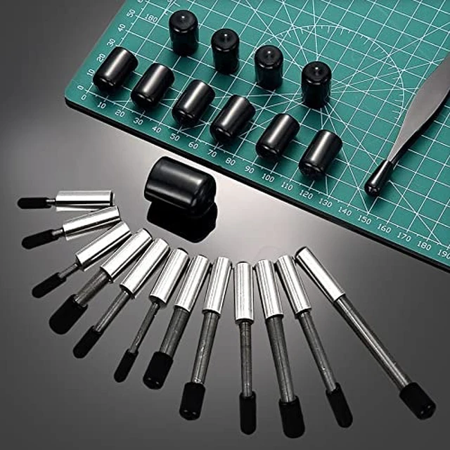 Alt view image 4 of 5 - Rubber End Caps - 60pcs Flexible Screw Thread Protector Covers Rubber Bolt Covers Caps for Metal Tube Rod in 6 Sizes 2mm,3mm,6.5mm,8mm,10mm,12mm