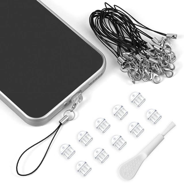 Main image of 101pcs Cell Phone Dust Plug Clear Charging Port Covers Anti Dust