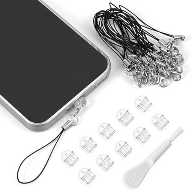 Alt view image 2 of 2 - 101pcs Cell Phone Dust Plug Clear Charging Port Covers Anti Dust