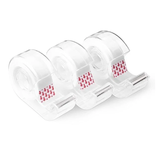 Alt view image 2 of 6 - Matte Finish Invisible Tape with Dispenser, 3/4" x 300" (8.33 Yards), Translucent, 3-Pack