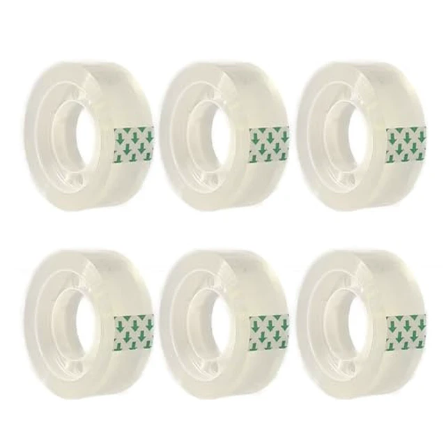 Alt view image 2 of 6 - 6 Rolls Transparent Tape Refills Rolls, Clear Tape, 3/4 x 1000 in, 1 in Core Gift Wrapping Tape for Office, Home, School