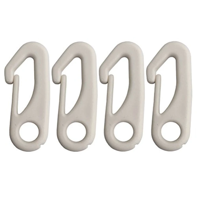 Alt view image 2 of 3 - 4 PCS Flag Pole Clip Snap Hooks Nylon Flagpole Attachment Hardware - to Attach Flag to Flagpole with Rope