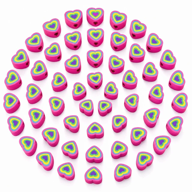 Main image of Pencil Top Erasers for Kids, Cute Animal Eraser Caps Bulk | Fun Pencil Toppers Classroom Rewards, Back to School Party Favors Supplies (Love Heart Erasers)