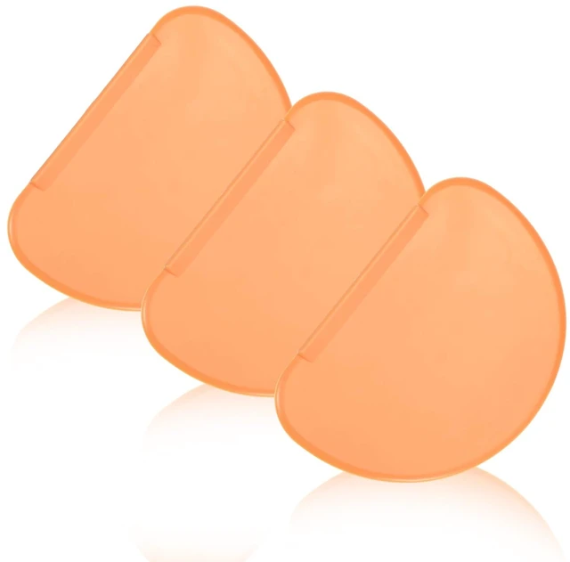 Main image of 3PCS Dough Scraper Set, Plastic Flexible Bread Dough Scraper Tool