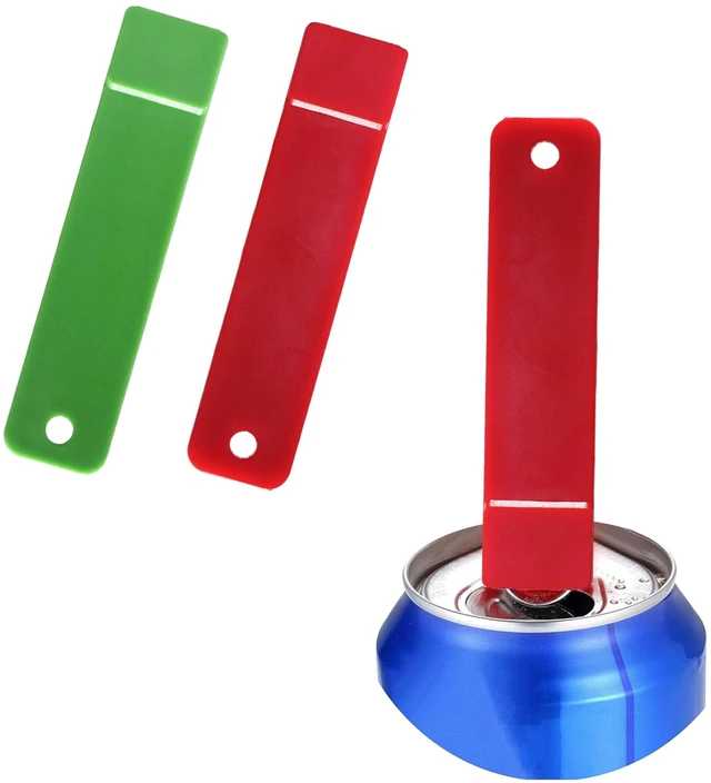 Main image of Manual Easy Can Opener, 2 Pack Colorful Soda Beer Can Opener & Beverage Can Cover Protector, Premium Plastic Shields Can Openers for Pop, Coke, Beer, Soda, Drink Aluminum Beverage