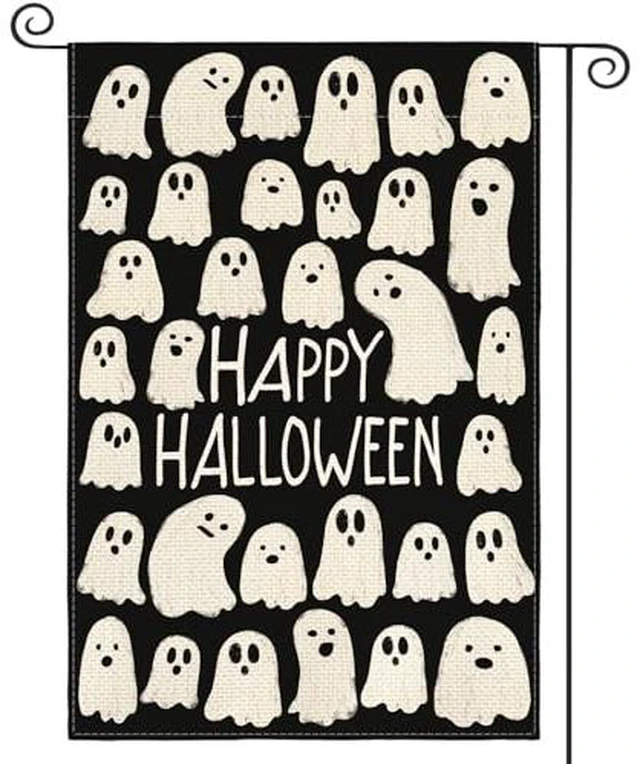 Alt view image 2 of 2 - Ghosts Halloween for Outside Garden Flag 12x18 Inch