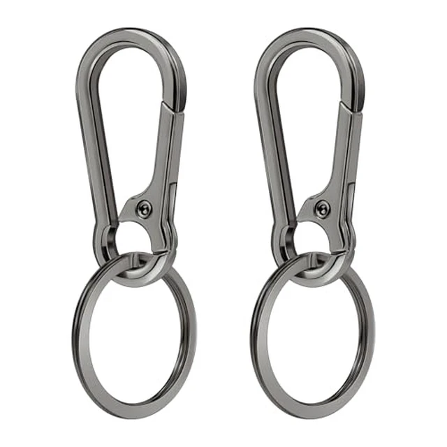 Alt view image 3 of 4 - 2 Pcs Metal Keyring Chain Ring Holder Keys Organizer for Home Car Keys, Key Finder, Car Keychain