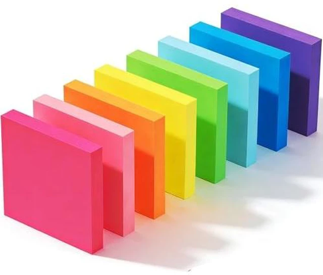 Alt view image 2 of 2 - Sticky Notes 3x3 inch, 8 Pads, 82 Sheets/pad Bright Colors Self-Stick Note Pads, Recyclable Sticky Pads, Easy to Post for Home, Office, Classroom, Notebook