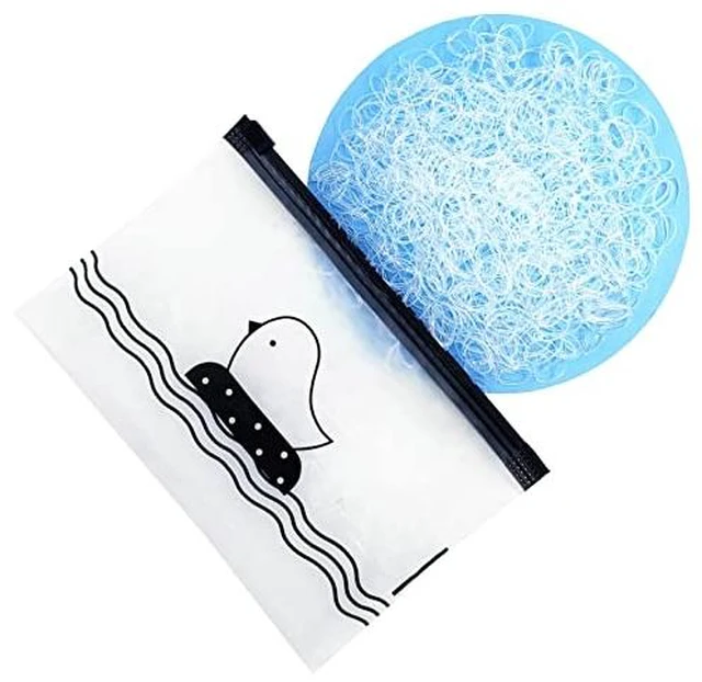 Alt view image 4 of 7 - 1500pcs Mini Hair Rubber Bands, Non-slip Rubber Hair Bands for Girls, Elastic Hair Ties(0.5 inch) Clear