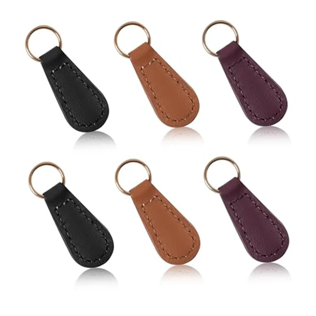 Alt view image 2 of 2 - Deoward Zipper Pull Replacement PU Leather Zipper Tag Pull Repair (6 PCS)