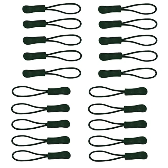Alt view image 3 of 6 - Urmspst 20 Pcs Zipper Pulls Replacement Zipper Tabs, Black