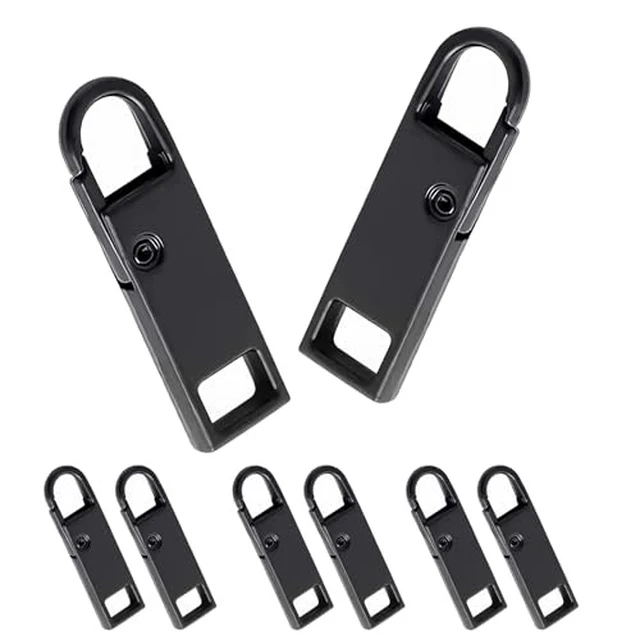 Alt view image 2 of 4 - Deoward Zipper Pull Replacement Metal Zipper Handle Mend Tab Repair (6 PCS)