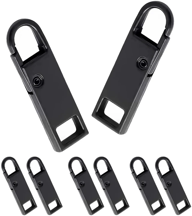 Main image of Deoward Zipper Pull Replacement Metal Zipper Handle Mend Tab Repair (6 PCS)