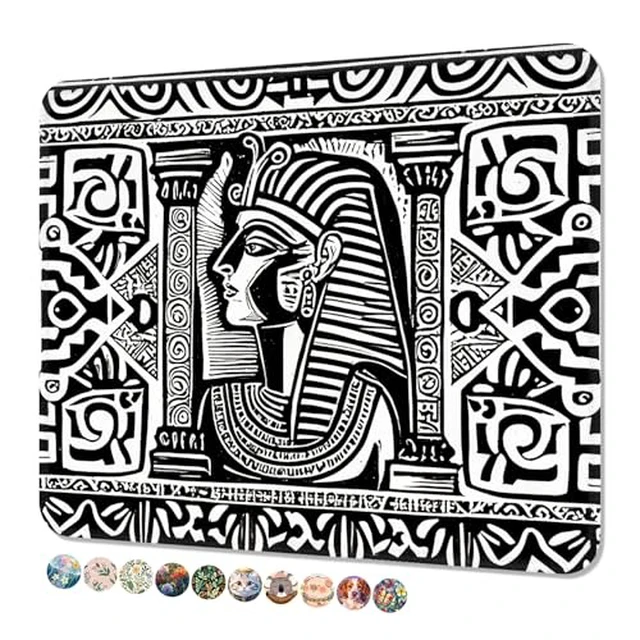 Alt view image 4 of 6 - Mouse Pad, Cute Mouse Mat, 10" x 8", Black Cat and Moon
