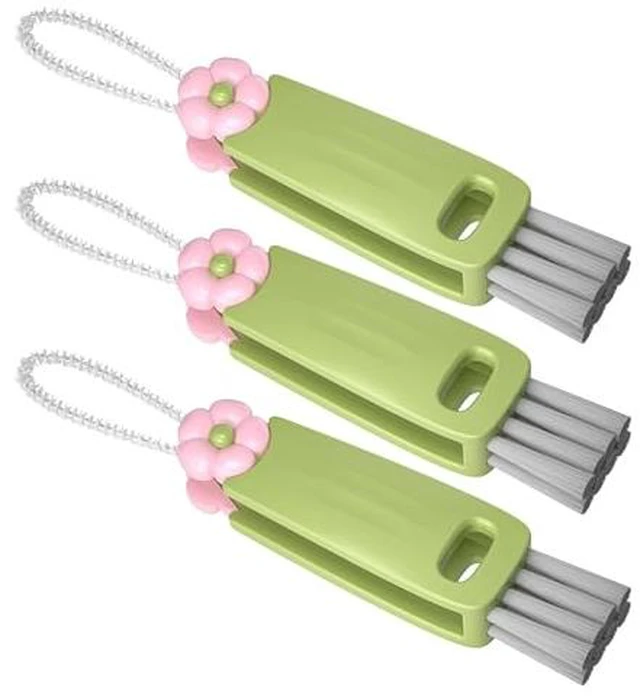 Alt view image 5 of 5 - 3 in 1 Cup Lid Gap Cleaning Brush Set, Multifunctional Bottle Cleaning Brush, Cup Lid Gap Cleaner, Home Kitchen Crevice Brush Tools(Multicolor)