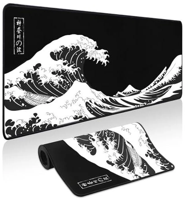 Alt view image 4 of 5 - Mouse Pad Gaming - Desk Mat for Keyboard and Mouse - Large Mouse Pads for Desk, Gaming Mousepad with Non-Slip Base, Desks Pad (11.8" X 9.8") for Game, Office and Home