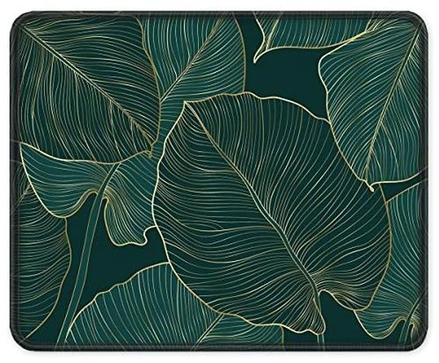 Alt view image 2 of 6 - ITNRSIIET Mouse Pad with Stitched Edge Premium Textured Smooth Precise Operation Waterproof Washable Non-Slip Rubber Base Desktop Protection Mat, 10.2×8.3×0.12 inches, Palm Texture