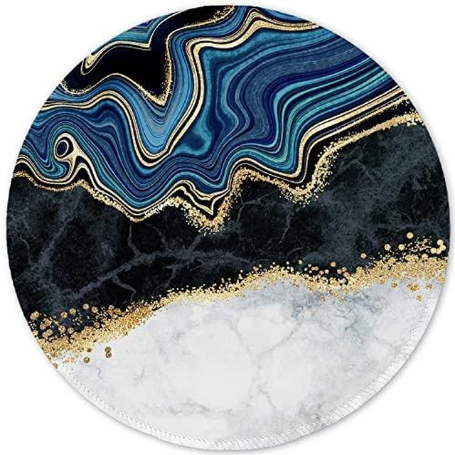 Alt view image 2 of 6 - ITNRSIIET Marble Round Mouse Pad Pink Marble Customized Premium-Textured Washable Desktop Protection Mouse Mat with Non-Slip Rubber Base 7.87×7.87×0.12 inches, Pink Marble