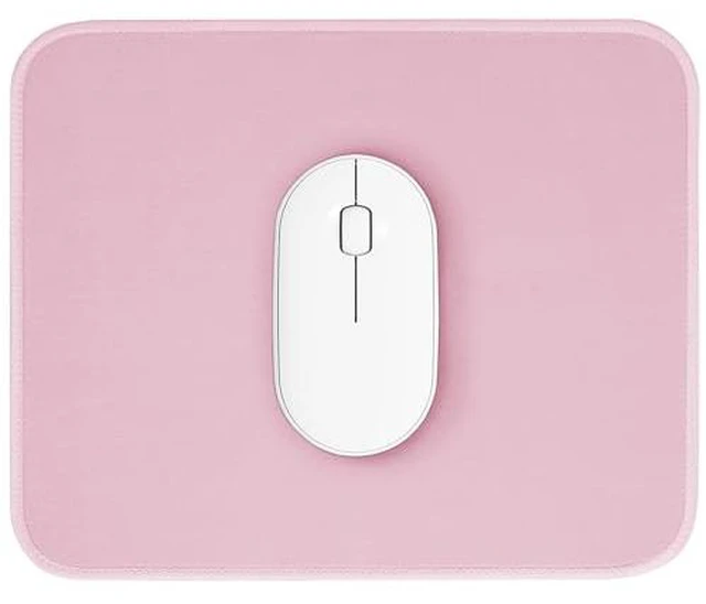 Alt view image 2 of 6 - Pink Mouse Pad, Nice and Cute Mouse Pad, Splash-Proof Textured 10.2 x 8.2Inch, Stitched Edge Non-Slip Waterproof Rubber