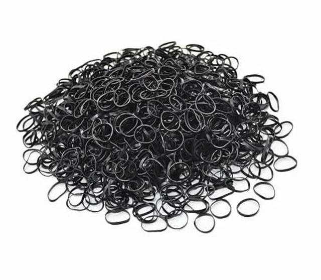 Alt view image 7 of 7 - Clear Elastic Hair Bands,400pcs Mini Hair Rubber Bands,Hair Ties,Soft Hair Elastics Ties for Kids,Braids,Wedding Hairstyles and More