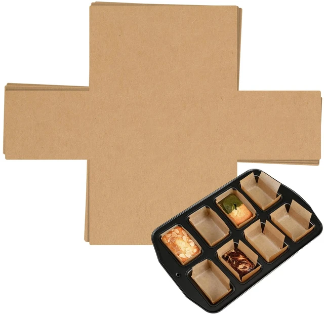 Main image of Loaf Pan Liners with Handles for Mini Baking 3.28x2.5/3x2 Inch 100 Pack