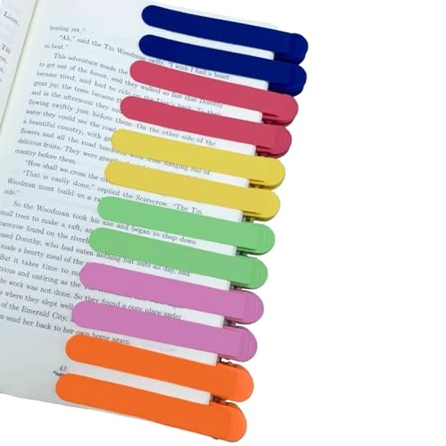 Alt view image 3 of 5 - 3Pcs Automatic Bookmark, Book Marks for Reading Women Men Kids Book Lovers, Silicone Auto Book Mark Bookmarks for Reading, Unique Smart Book Marker Bookmark Clip Page Holder Accessories