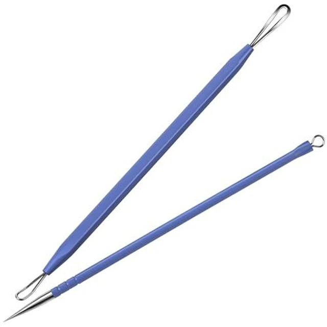 Alt view image 3 of 7 - Pimple Extractor Acne Treatment Tool Surgical Grade Blackhead Comedone Removal 2-in-1 Popper Tool for Face Nose Blackhead Extractor Tool Silver