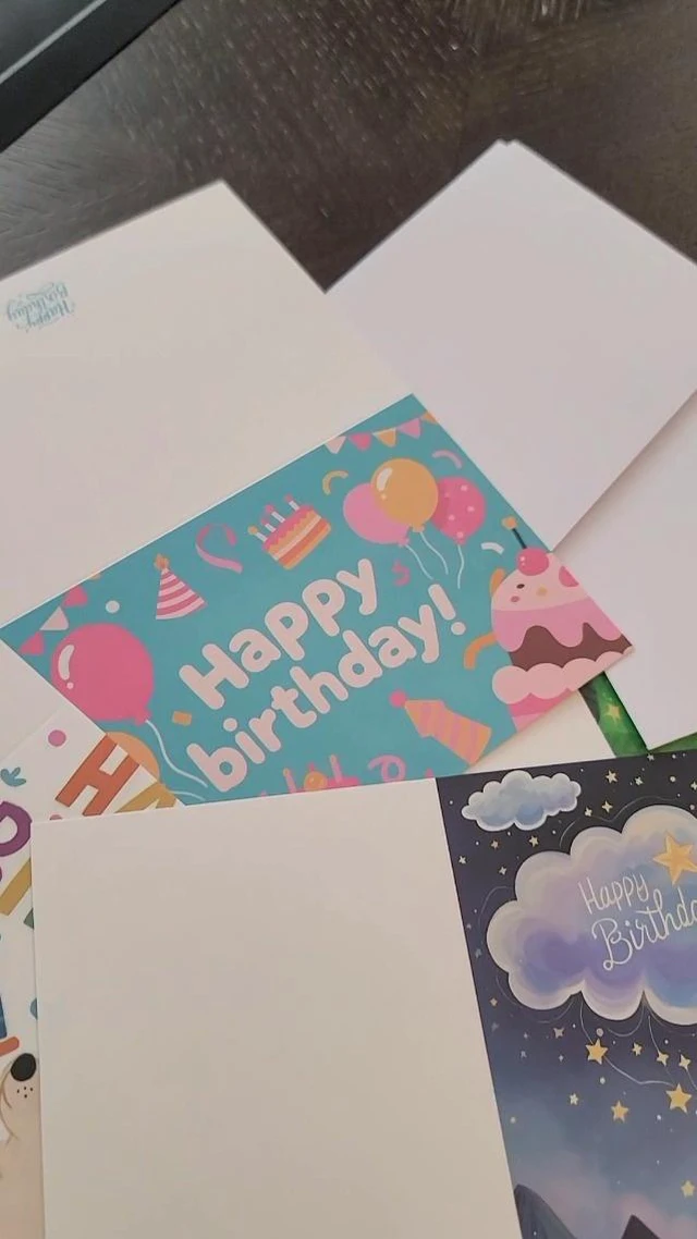 Alt view image 3 of 3 - 24 Pack Cute 3D Pop Up Greeting Cards with Envelopes and Stickers, Assorted Cartoon Birthday Blank Cards Bulk, Lovely Butterfly Crown Flower Cake Note Cards for Birthday Party Wedding Baby Shower Kids
