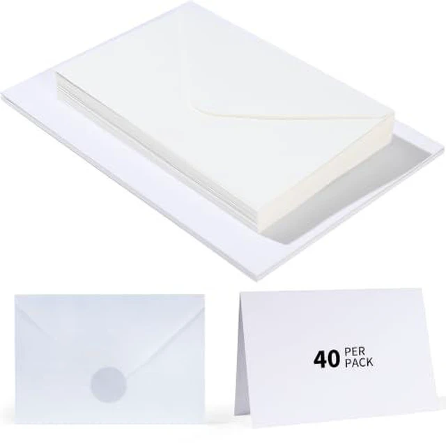 Alt view image 2 of 3 - 40-Pack Blank Cards and Envelopes, 4x6 Blank Cards, for Blank DIY Greeting Cards, Christmas Invitations, Birthday Parties and Other Occasions