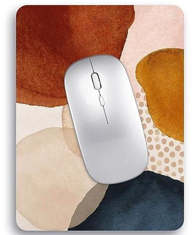 Alt view image 3 of 5 - Audimi Small Mouse Pad 6 x 8 Inch, Mini Mouse Pad Thick for Laptop Wireless Mouse Home Office Travel, Portable & Washable (Black)