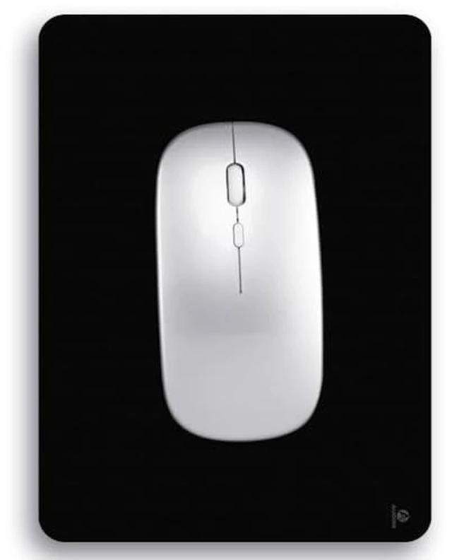 Alt view image 2 of 5 - Audimi Small Mouse Pad 6 x 8 Inch, Mini Mouse Pad Thick for Laptop Wireless Mouse Home Office Travel, Portable & Washable (Black)