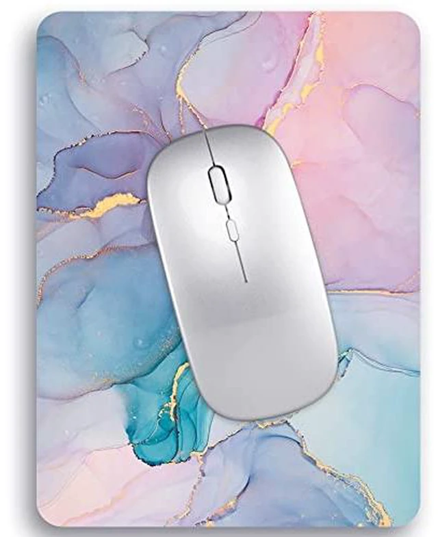 Alt view image 5 of 5 - Audimi Small Mouse Pad 6 x 8 Inch, Mini Mouse Pad Thick for Laptop Wireless Mouse Home Office Travel, Portable & Washable (Black)