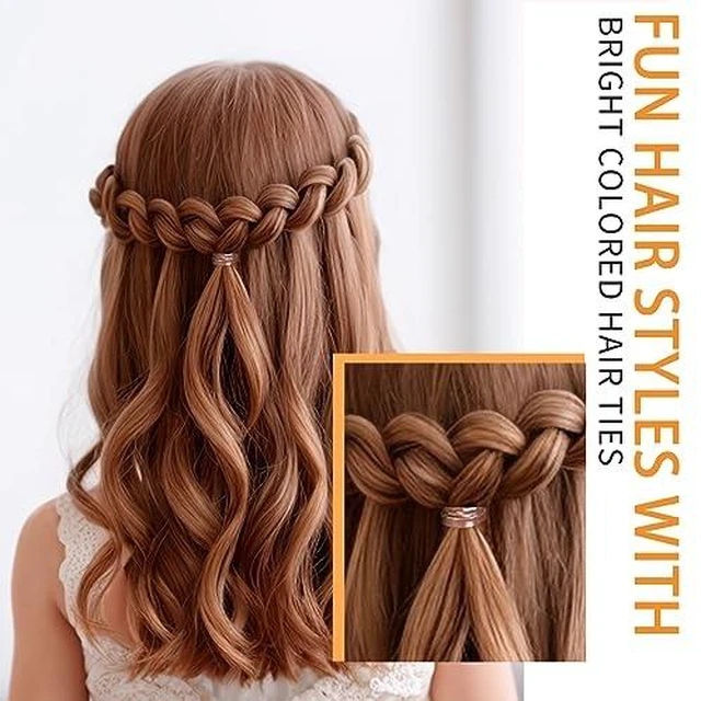 Alt view image 6 of 7 - YGDZ Elastic Hair Bands, 5 Colors 600 pcs Hair Ties, Mini Hair Rubber Bands, Elastic Hair Ties for Girl, Ponytail Holders, Hair Accessories for Men, Women, Toddler, Neutral Colors