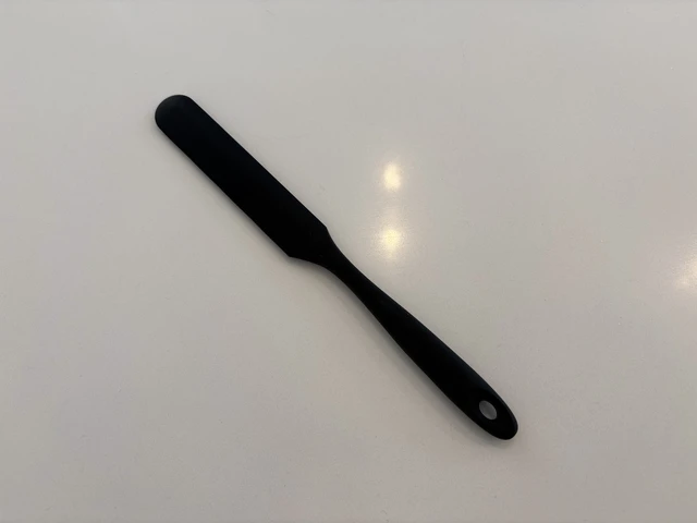Alt view image 5 of 5 - Silicone Spatula, BPA Free & 480°F Heat Resistant, Non Stick Rubber Kitchen Spatulas for Cooking, Baking, and Mixing (1x10 inch, Black)