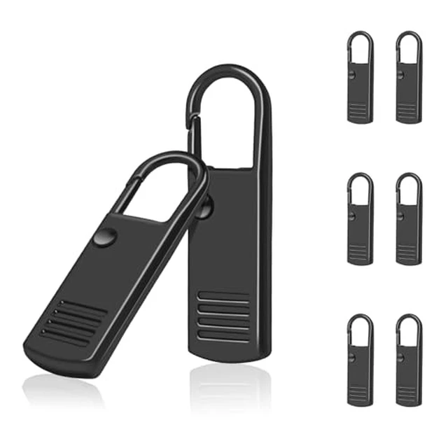 Alt view image 6 of 6 - 12Pack Zipper Pull Replacement, Golf Bag Parcord Zipper Pull Tab Replacement for Backpack, Jackets, Pants, Boots, Coats, Luggage - Balck(Universal Extender)