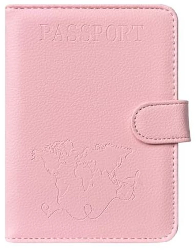 Alt view image 6 of 7 - Passport Holder for Travel Essentials, Rfid Blocking Passport Wallet Cover Case for Travel Must Haves Accessories, Book Holders for Women & Men- Light Blue