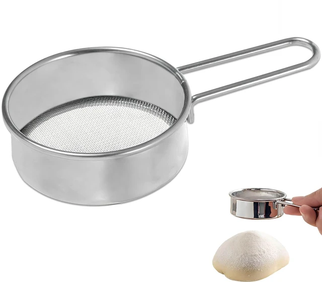 Main image of Flour Sifter for Baking,Stainless Steel Powdered Sugar Shaker Duster for Rapid Screening Of Flour,Apricot Flour,Sugar Powder,Powder With Other Ingredients