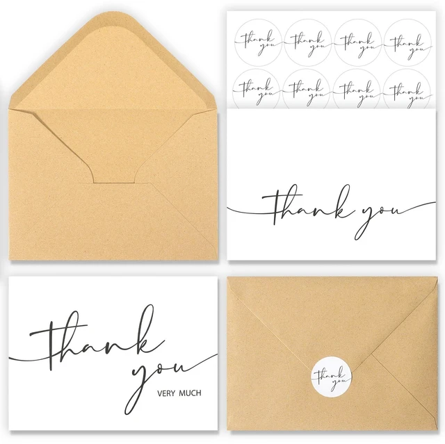 Main image of 24 Pack Thank You Cards With Envelopes,4x6 Inch Minimalistic Design