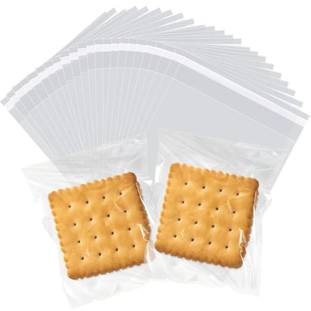 Alt view image 3 of 6 - 200PCS Cookie Bags 4x6 Inches Clear Self Sealing Cellophane Bags