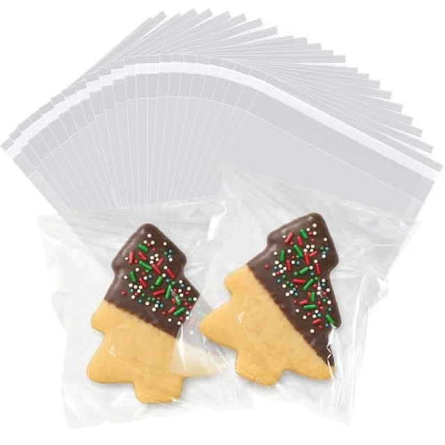 Alt view image 5 of 6 - 200PCS Cookie Bags 4x6 Inches Clear Self Sealing Cellophane Bags