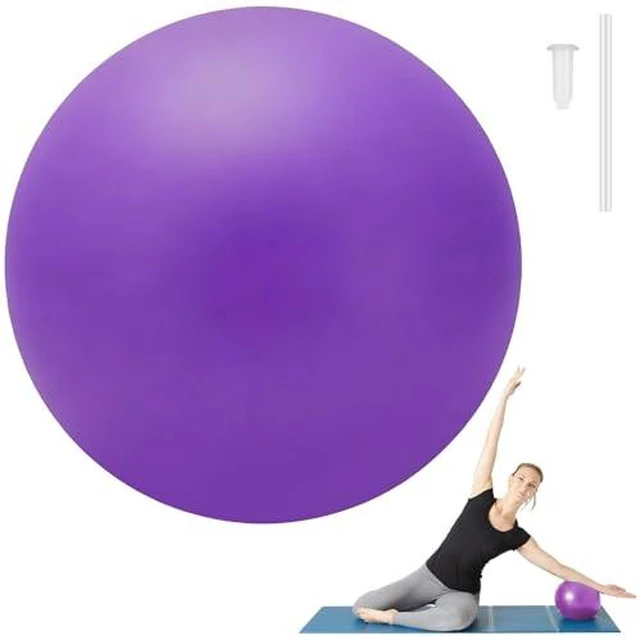 Alt view image 6 of 6 - Small Pilates Ball 9 Inch Small Exercise Ball Mini Workout Yoga Balls for Gym Yoga, Core Training, Fitness, Workout, Stability, Improves Balance