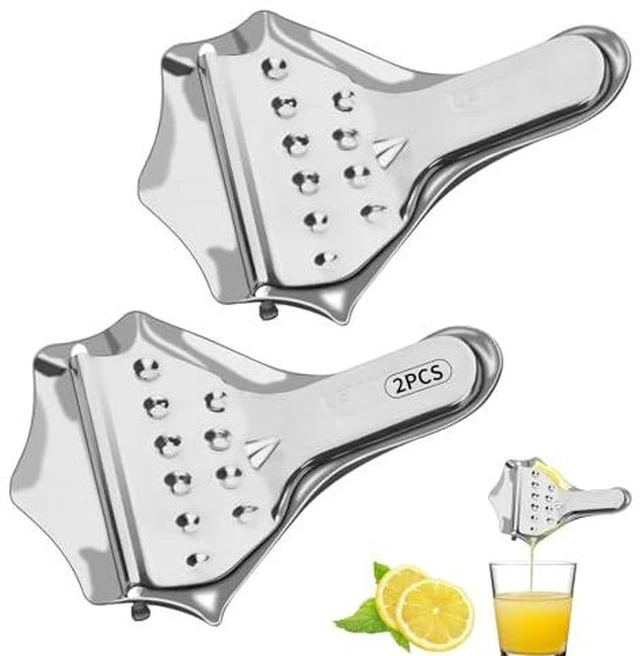 Alt view image 2 of 2 - 2-Pack Stainless Steel Lemon Lime Squeezer Citrus Juicer Manual Lemon Muddler Machine Hand Operated for Home (2)