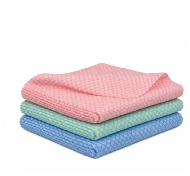 Alt view image 3 of 5 - 15 Pcs Disposable Dish Cloths, Kitchen Cleaning Cloths, Blue, 13.8x15.7 in