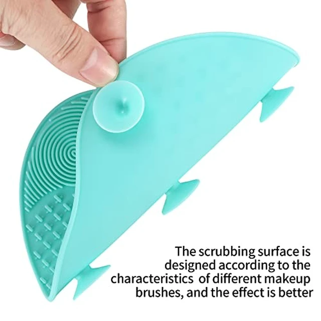 Alt view image 2 of 7 - 2 Pcs Silicone Make Up Brush Cleaning Mat, Makeup Brush Cleaner Mats